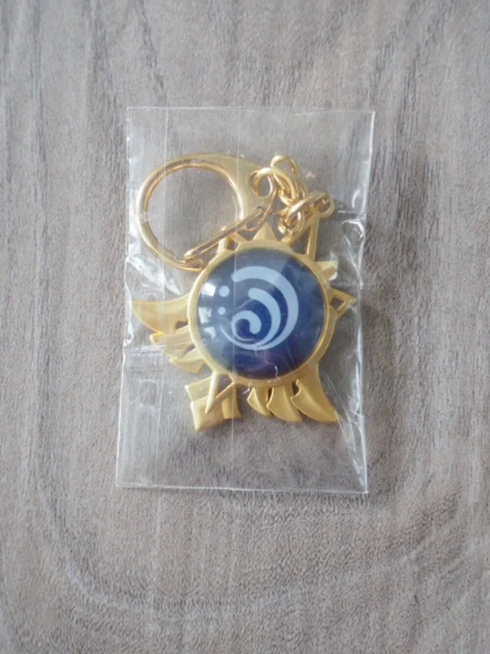Brand New Genshin Impact Vision Keychain Set of 3 Anemo Cryo Hydro Gold